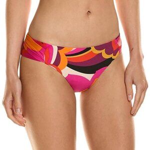 Trina Turk 'Fan Faire' Printed Tab-Side Hipster Bikini Bottom, Multicolor
